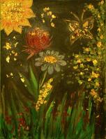 IL-BOSCO-INCANTATO-olio-su-tela-con-foglia-d-oro-e-paillettes-45x60.jpg